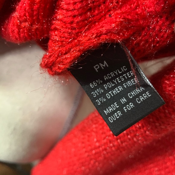 I.N. Studio Holly Holiday Red sequin sweater. NWT - Picture 8 of 8
